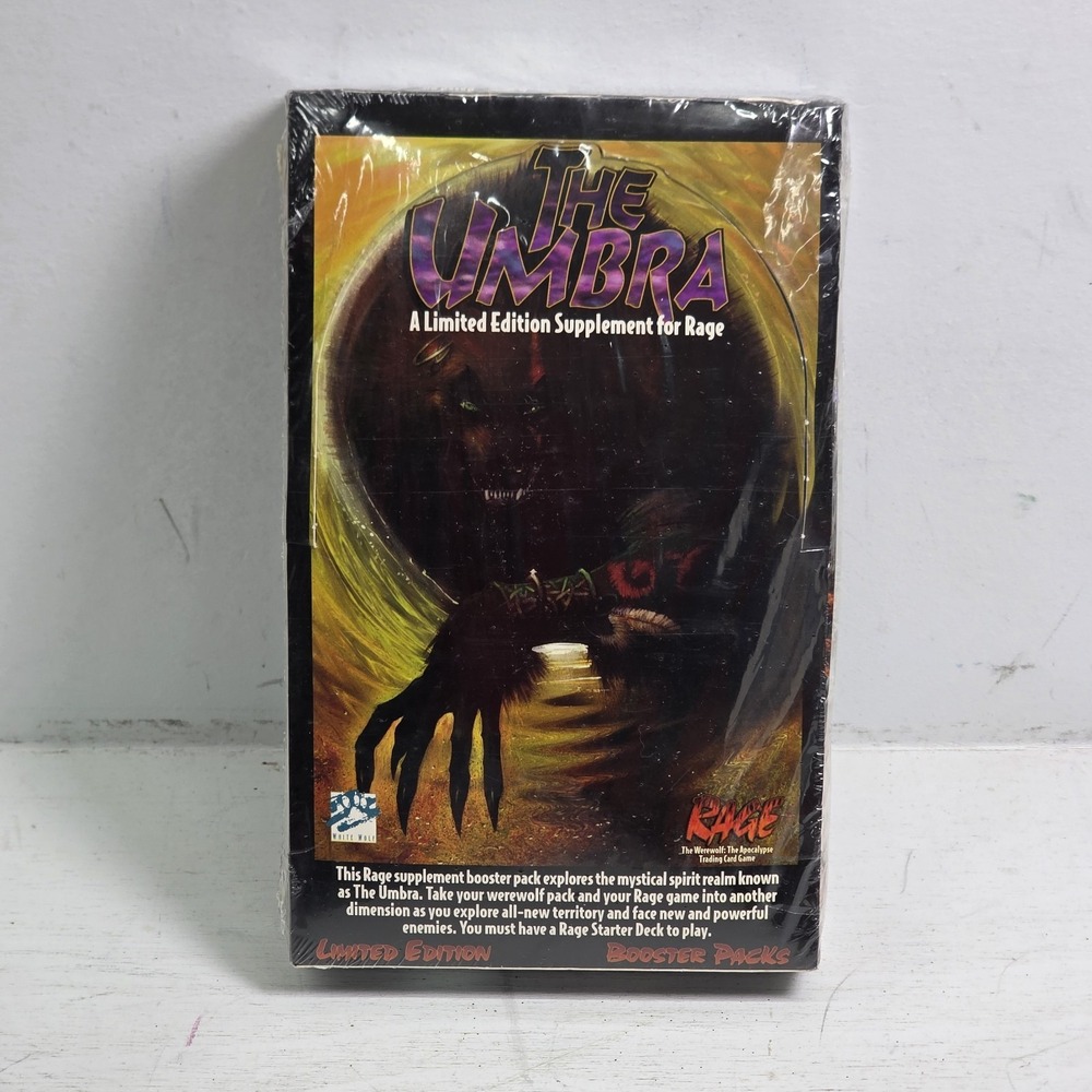 Rage The Umbra Limited Edition Booster Box 24 Packs Sealed 1995 Werewolf TCG CCG